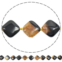 Natural Dragon Veins Agate Beads Rhombus  Approx 1mm Length Approx 15.7 Inch Approx Sold By Bag