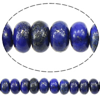 Synteettinen Lapis Lazuli helmiä, Rondelli, 4x6mm, Reikä:N. 0.8mm, Pituus N. 16 tuuma, 5säikeet/erä, N. 125PC/Strand, Myymät erä