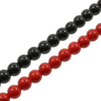Edelstein Perle, rund, verschiedene Größen vorhanden, keine, Bohrung:ca. 1mm, Länge ca. 15.7 ZollInch, verkauft von Tasche