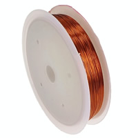 Brass Wire with plastic spool stoving varnish light coffee nickel lead & cadmium free 0.8mm  Sold By Lot