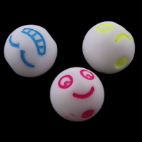 Perles acrylique de couleur unie, mélangé & couleur solide, 8mm, Trou:Environ 1mm, Environ 1900PC/sac, Vendu par sac