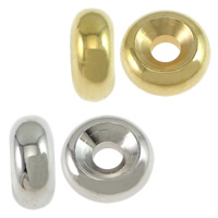 Brass Spacer Beads Rondelle plated Sold By Lot