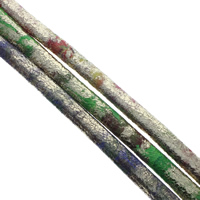 Leather Cord, PU Leather, snakeskin pattern, more colors for choice, 10x5mm, 25m/Bag, Sold By Bag