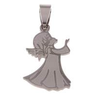 Stainless Steel Pendants Angel original color Approx Sold By Bag