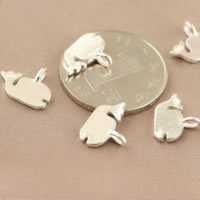 925 Sterling Silver Pendant, Whale, 13.40x10x1.50mm, Hole:Approx 2.4mm, 40PCs/Lot, Sold By Lot
