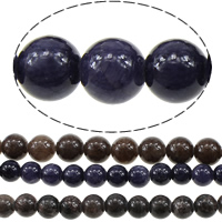 gefärbter Marmor Perle, rund, verschiedene Größen vorhanden, keine, Bohrung:ca. 1mm, Länge:ca. 16 ZollInch, verkauft von Menge