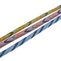 Lederband, PU Leder, Schlangenhaut Muster, keine, 6x7mm, 100m/Tasche, verkauft von Tasche
