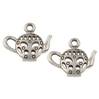 Zinc Alloy Tool Pendants Teapot antique silver color plated nickel lead & cadmium free Approx 2mm Approx Sold By KG
