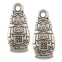 Character Zinc Alloy Pendants Girl antique silver color plated nickel lead & cadmium free Approx 1mm Approx Sold By KG