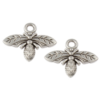 Tibetan Style Animal Pendants, Bee, antique silver color plated, nickel, lead & cadmium free, 16x13x3mm, Hole:Approx 1mm, Approx 1538PCs/KG, Sold By KG