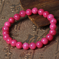 Rhodochrosite Bracelet, Round, different size for choice, Sold By Lot