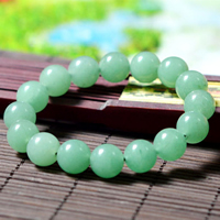 Зеленый авантюрин браслет, Круглая, натуральный, разный размер для выбора, продается Лот