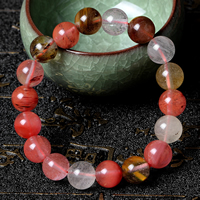 Watermelon Bracelet, Round, different size for choice, Sold By Strand