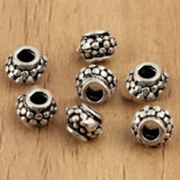 Bali Sterling Silber Perlen, Thailand, Rondell, 5x3.60mm, Bohrung:ca. 2mm, 100PCs/Menge, verkauft von Menge