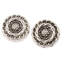 Tibetan Style Flower Beads, antique silver color plated, nickel, lead & cadmium free, 9.5x4mm, Hole:Approx 1mm, Approx 730PCs/KG, Sold By KG