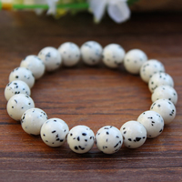 Dalmatian Bracelet, Round, different size for choice, Sold By Lot