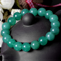 Зеленый авантюрин браслет, Круглая, натуральный, разный размер для выбора, продается Лот