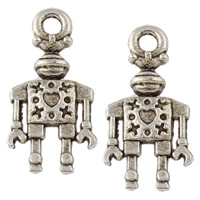 Character Zinc Alloy Pendants Robot antique silver color plated nickel lead & cadmium free Approx 2mm Approx Sold By KG