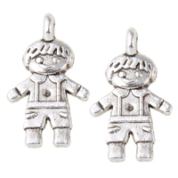 Character Zinc Alloy Pendants Boy antique silver color plated nickel lead & cadmium free Approx 1.5mm Approx Sold By KG