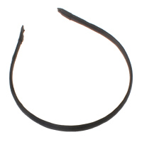 Haarband Zubehöre, Eisen, mit Chiffon, schwarz, frei von Nickel, Blei & Kadmium, 10mm, 127x150x10mm, 100PCs/Tasche, verkauft von Tasche