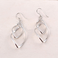 925 Sterling Silver Drop &  Dangle Earrings Teardrop plated Sold By Pair
