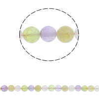 Rainbow Quartz Bead, Runde, naturlig, forskellig størrelse for valg & facetteret, Hole:Ca. 1.5mm, Solgt Per Ca. 14.5 inch Strand