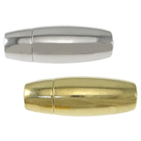 Zinklegierung Magnetverschluss, oval, plattiert, keine, 29x11mm, Bohrung:ca. 6mm, 30PCs/Menge, verkauft von Menge