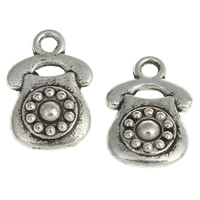 Zinc Alloy Tool Pendants Telephone antique silver color plated nickel lead & cadmium free Approx 2mm Approx Sold By KG