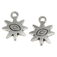 Evil Eye Pendants Zinc Alloy Sun antique silver color plated evil eye pattern nickel lead & cadmium free Approx 1.5mm Approx Sold By KG