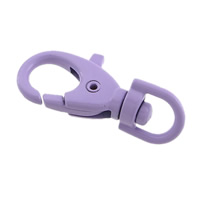 Zinc Alloy Lobster Swivel Clasp painted purple lead & cadmium free Approx Sold By Bag