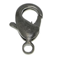 Brass Lobster Clasp plumbum black color plated nickel lead & cadmium free Approx 1.8mm Sold By Bag