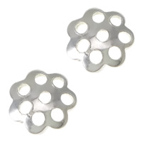 925 Sterling Silver Bead Cap, Flower, 6mm, Hole:Approx 0.5mm, 200PCs/Lot, Sold By Lot