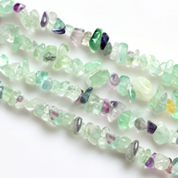 Natural Fluorite Beads Nuggets 4-7mm Approx 1-2mm Length Approx 15 Inch  Sold By Lot