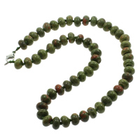 Ruby in Zoisite Necklace zinc alloy lobster clasp Rondelle Sold Per Approx 18 Inch Strand