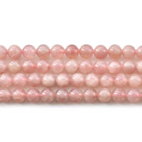 Strawberry Quartz Perle, rund, natürlich, verschiedene Größen vorhanden, Länge ca. 15 ZollInch, verkauft von Menge