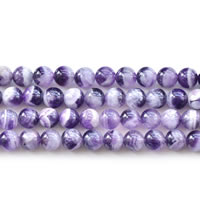 Natural Amethyst Beads, Round, February Birthstone & different size for choice, Length:Approx 15 Inch, Sold By Lot