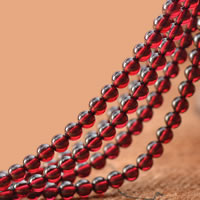 Natural Garnet Beads Round January Birthstone Grade AAAA Sold Per Approx 15 Inch Strand