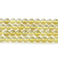 Naturlig krystal perler, Citrin, Runde, November Birthstone & forskellig størrelse for valg, Solgt Per Ca. 15 inch Strand
