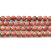 Goldstein Perlen, Goldsand, rund, verschiedene Größen vorhanden, Länge:ca. 15 ZollInch, verkauft von Menge