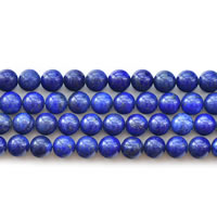 Syntetisk Lapis Lazuli perler, Syntetiske Lapis, Runde, forskellig størrelse for valg, Længde Ca. 15 inch, Solgt af Lot