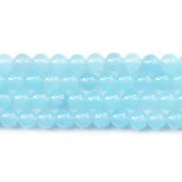 Blue Chalcedony Beads, Round, different size for choice, Length:Approx 15 Inch, Sold By Lot