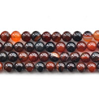 Perles agates miracles naturelles, agate miracle, Rond, normes différentes pour le choix, Longueur:Environ 15 pouce, Vendu par lot