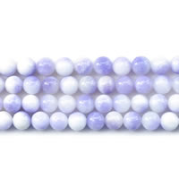 Dyed Jade Beads Round purple Length Approx 15 Inch Sold By Lot