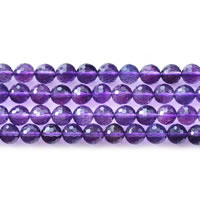 Natürliche Amethyst Perlen, rund, Februar Birthstone & verschiedene Größen vorhanden, verkauft per ca. 15 ZollInch Strang