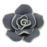 Grânulos de argila de polímero, Flor, feito à mão, tamanho diferente para a escolha, Buraco:Aprox 1mm, 100PCs/Bag, vendido por Bag
