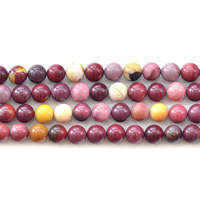 Yolk Stone Beads, Runde, naturlig, forskellig størrelse for valg, Længde Ca. 15 inch, Solgt af Lot