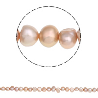Cultured Baroque Freshwater Pearl Beads, natural, pink, 7-8mm, Hole:Approx 0.8mm, Sold Per Approx 14.5 Inch Strand
