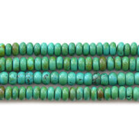 Turkos pärlor, Natural Turquoise, Flat Round, olika storlek för val, grön, Längd Ca 15 inch, Säljs av Lot