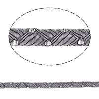 Etnisk bomullsband, Bomull, grå, 6x7mm, 100m/Bag, Säljs av Bag