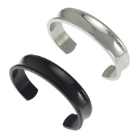 Stainless Steel Cuff Bangle, plated, more colors for choice, 14mm, Inner Diameter:Approx 62x45mm, Length:Approx 7 Inch, Sold By PC